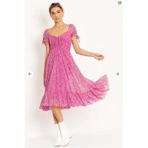 SOLD Blackmilk metallic ice cream sprinkles tea party midi dress